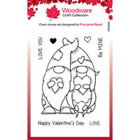 Woodware - Clear Photopolymer Stamps - Valentine Gnome