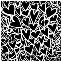 The Crafter's Workshop - 6 x 6 Stencils - Heartfelt