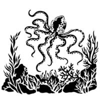 The Crafter's Workshop - 6 x 6 Stencils - Mini Octopus