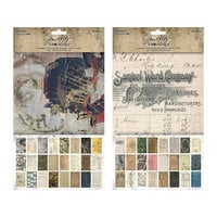 Idea-ology - Tim Holtz - 6 x 10 Backdrops - Volume One and Two Bundle