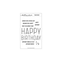 Concord and 9th - Kristina Werner - Clear Photopolymer Stamps - Happy Birthday Words