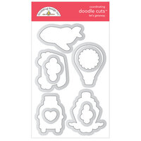 Doodlebug Design - I Heart Travel Collection - Doodle Cuts - Metal Dies - Let's Getaway