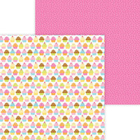 Doodlebug Design - Hey Cupcake Collection - 12 x 12 Double Sided Paper - Hey Cupcake