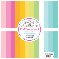 Doodlebug Design - Hey Cupcake Collection - 12 x 12 Paper Pack -  Textured Cardstock Assortment