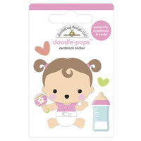 Doodlebug Design - Bundle of Joy Collection - Stickers - Doodle-Pops - Sweet Girl