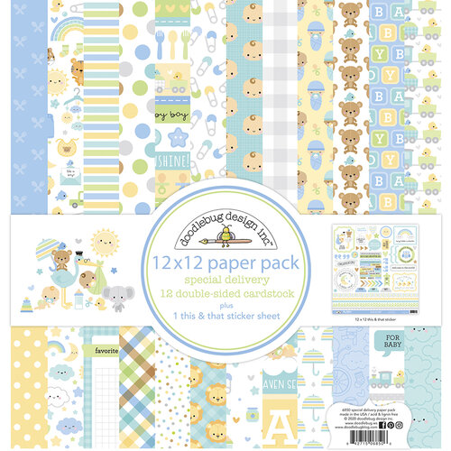 Doodlebug Design - Special Delivery Collection - 12 x 12 Paper Pack