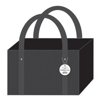 Doodlebug Design - Monochromatic Collection - Black Foldable Tote