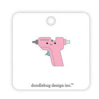 Doodlebug Design - Cute and Crafty Collection - Collectible Pins - Glue Gun