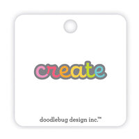 Doodlebug Design - Cute and Crafty Collection - Collectible Pins - Create