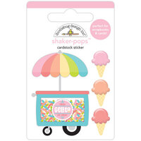 Doodlebug Design - Seaside Summer Collection - Cardstock Stickers - Shaker-Pops - Gel-lot-o' Flavors