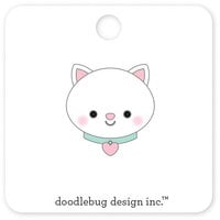 Doodlebug Design - Pretty Kitty Collection - Collectible Pins - Snowball