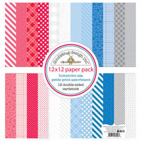 Doodlebug Design - Hometown USA Collection - 12 x 12 Paper Pack - Petite Prints