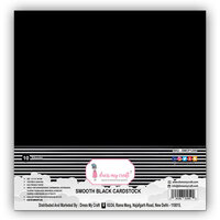 Dress My Craft - 12 x 12 Cardstock - Black - 10 Pack - Smooth