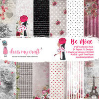 Dress My Craft - 6 x 6 Paper Pad - Be Mine