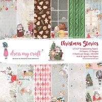 Dress My Craft - 12 x 12 Paper Pad - Christmas Stories