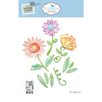 Elizabeth Craft Designs - Everythings Blooming Collection - Dies - Playful Flowers