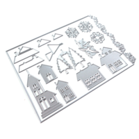 Elizabeth Craft Designs - Christmas - December To Remember Collection - Dies - Snow Village