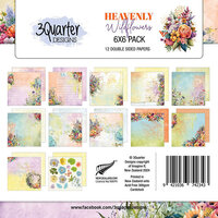 3Quarter Designs - Heavenly Wildflowers Collection - 6 x 6 Paper Pack