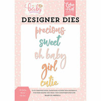 Echo Park - Hello Baby Girl Collection - Designer Dies - Oh Baby