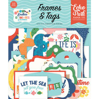 Echo Park - Endless Summer Collection - Ephemera - Frames and Tags