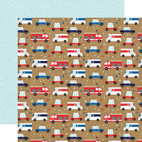 Echo Park - First Responder Collection - 12 x 12 Double Sided Paper - Emergency Vehicles