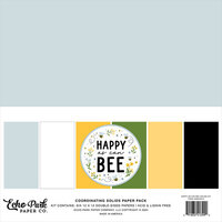 Echo Park - Happy As Can Bee Collection - 12 x 12 Paper Pack - Solids