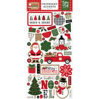 Echo Park - Jingle All The Way Collection - Christmas - Chipboard Embellishments - Accents