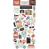 Echo Park - Let's Take The Trip Collection - Chipboard Embellishments - Accents