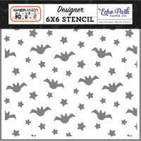 Echo Park - Monster Mash Collection - 6 x 6 Stencils - Fright Night Bats