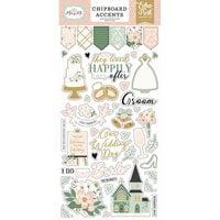 Echo Park - Marry Me Collection - Chipboard Embellishments - Accents