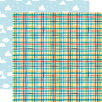 Echo Park - Pets Collection - 12 x 12 Double Sided Paper - Pet Plaid