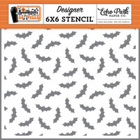 Echo Park - Spooktacular Halloween Collection - 6 x 6 Stencils - Bats Bats Bats