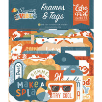 Echo Park - Summer Vibes Collection - Ephemera - Frames and Tags