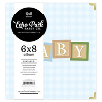 Echo Park - Winnie The Pooh Baby Collection - 6 x 8 Album - Baby Blocks Blue