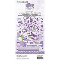 49 and Market - Color Swatch Lavender Collection - Laser Cut Elements