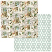 49 and Market - Evergreen Season Collection - 12 x 12 Double Sided Paper - Festive Traditions