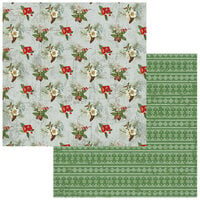 49 and Market - Evergreen Season Collection - 12 x 12 Double Sided Paper - Cheerful Christmas Star