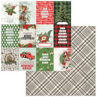 49 and Market - Evergreen Season Collection - 12 x 12 Double Sided Paper - Journal Cards