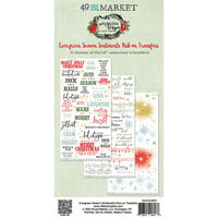 49 and Market - Evergreen Season Collection - Rub- On Transfers - Sentiments