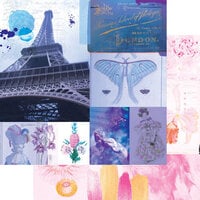 Fancy Pants Designs - Everly Lane Collection - 12 x 12 Double Sided Paper - Parisian Dreaming