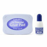 Tsukineko - The Essential Glue Pad Kit - Includes Glue Pad and Liquid Glue Refill