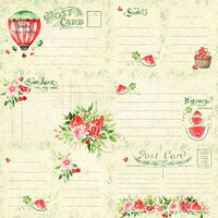 Graphic 45 - Sunshine On My Mind Collection - 12 x 12 Double Sided Paper - Easy, Peasy, Summer Breezy