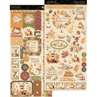 Graphic 45 - Autumn Greeting Collection - Cardstock Stickers