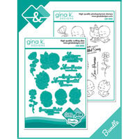 Gina K Designs - Die And Clear Photopolymer Stamp Set - Love Birds