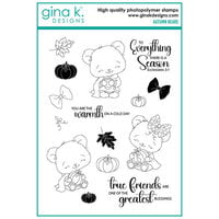 Gina K Designs - Clear Photopolymer Stamps - Autumn Bears