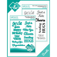 Gina K Designs - Die And Clear Photopolymer Stamp Set - Say It Large