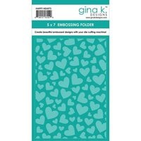 Gina K Designs - Embossing Folder - Happy Hearts