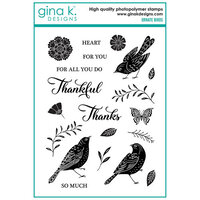 Gina K Designs - Clear Photopolymer Stamps - Ornate Birds