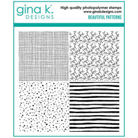 Gina K Designs - Clear Photopolymer Stamps - Beautiful Patterns Background