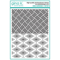 Gina K Designs - Clear Photopolymer Stamps - Double Background 1 - Grip Mat